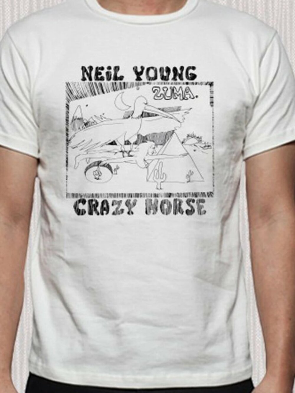 Top InPe Neil Young Crazy222 Horse tee